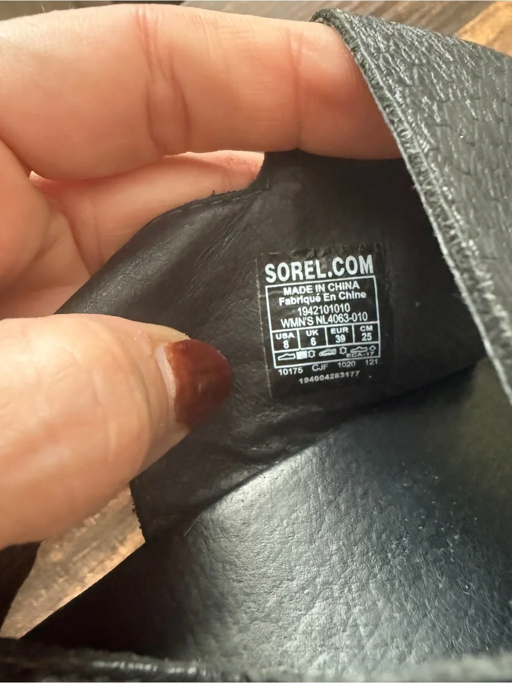 Sorel Black Leather-Look Espadrille Wedge Sandals